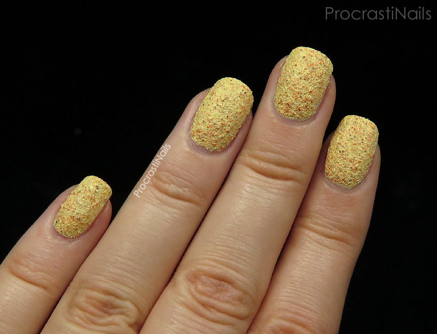 Swatch of Kiko Textured Cupcake Nail Lacquer 648 Pineapple
